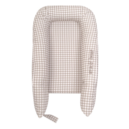 Ash Brown Gingham Lounging Pod